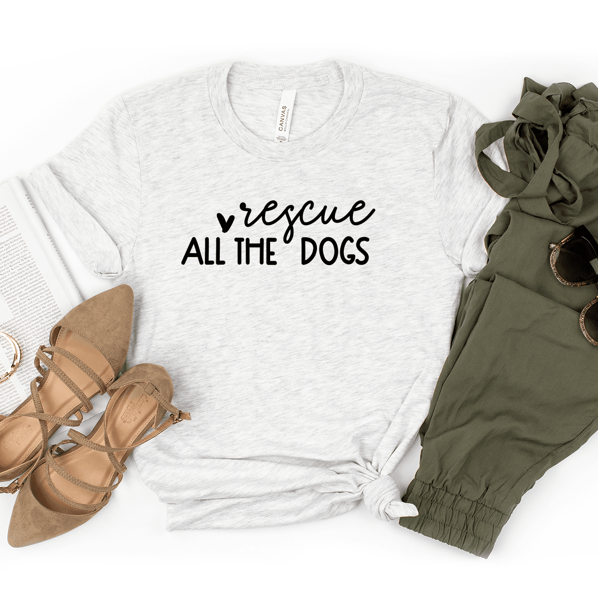 Rescue All The Dogs - Bella+Canvas Tee