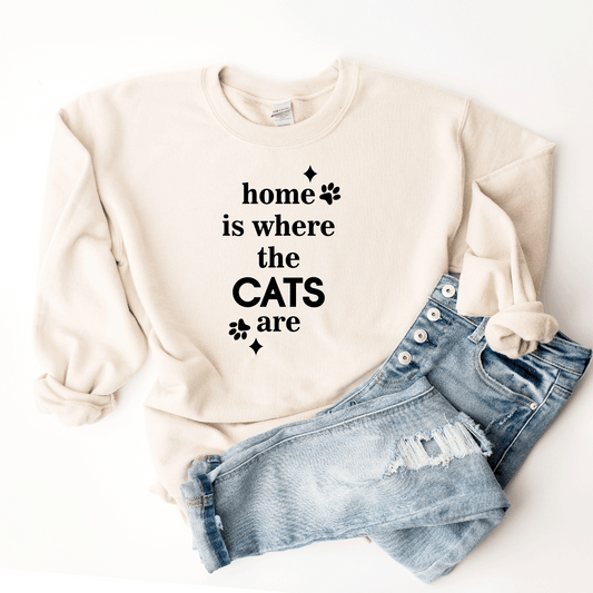 Home Is Where The Cats Are - Sweatshirt